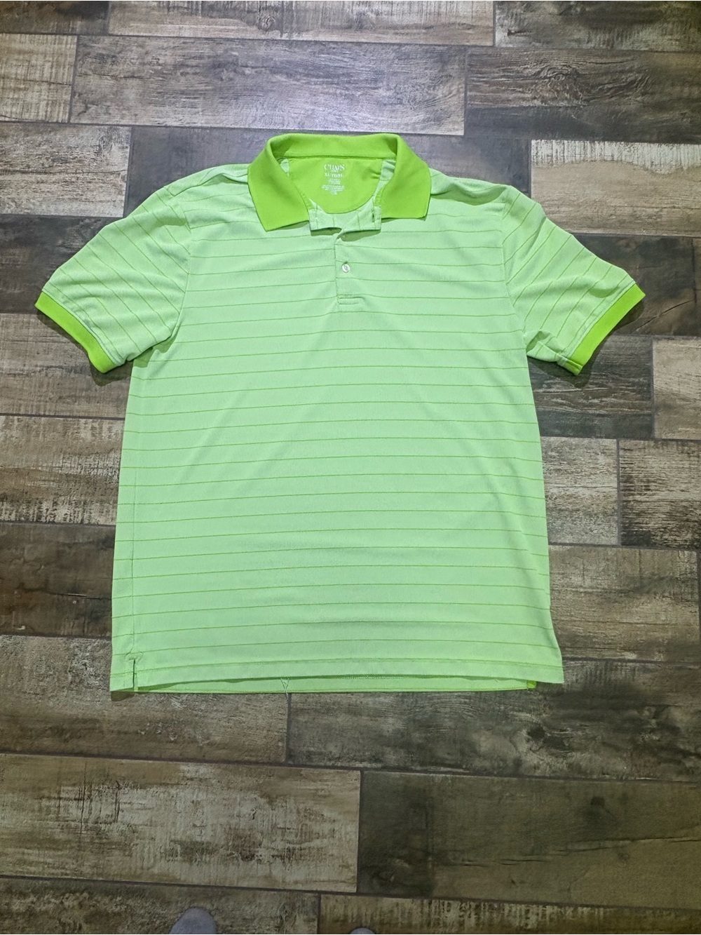 Chaps Men's Lime Green Short-Sleeve Polo